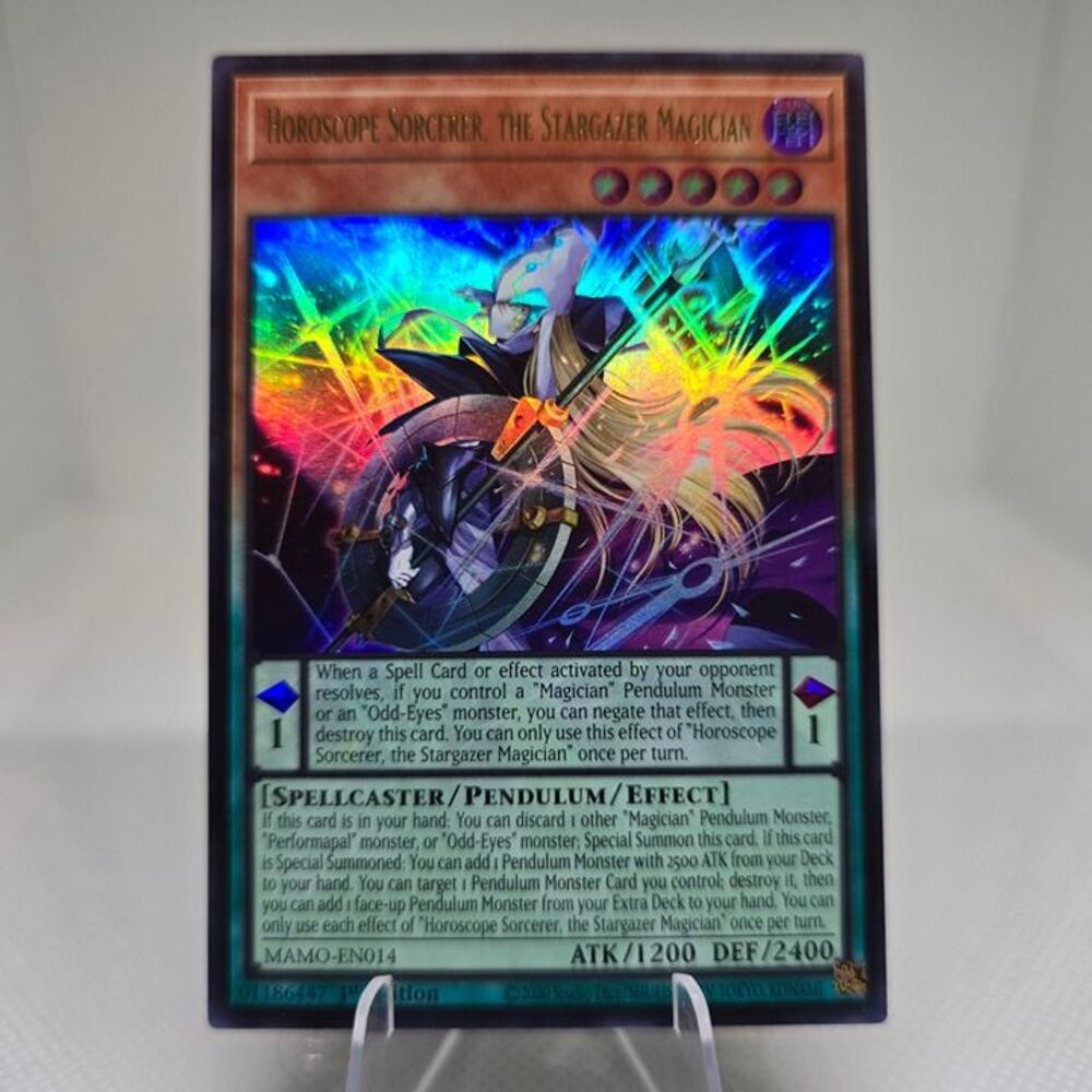 Horoscope Sorcerer,the Stargazer Magician mamo-en014 YuGiOh Magnificent Monsters